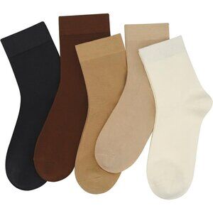 Women Assorted7 Crew Thin Ankle Height Lightweight Anti Odor Soft  Ankle Socks